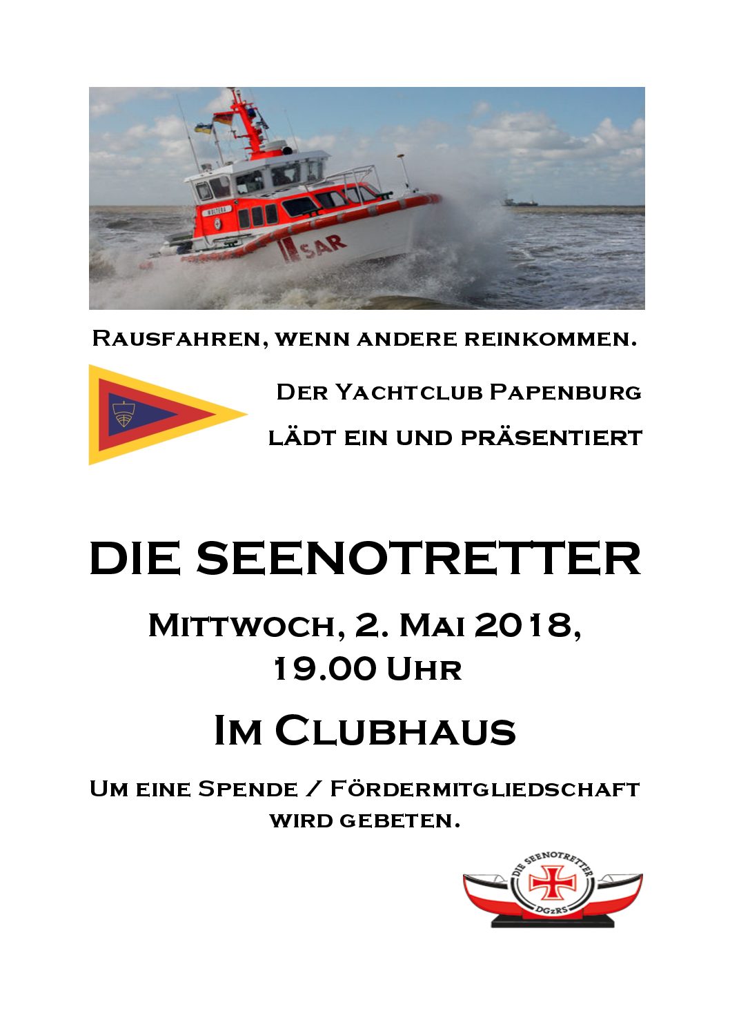 Klönabend mit den SEENOTRETTERN